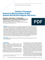 Partial Discharge Detection in Pressboards Immersed in Mineral Insulation Oil With Quantum Well Hall Effect Magnetic Field Sensors