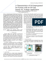 Partial Discharge Characteristics of Oil Impregnated Insulation System With An Oil Gap Under Continuous AC Voltage Application