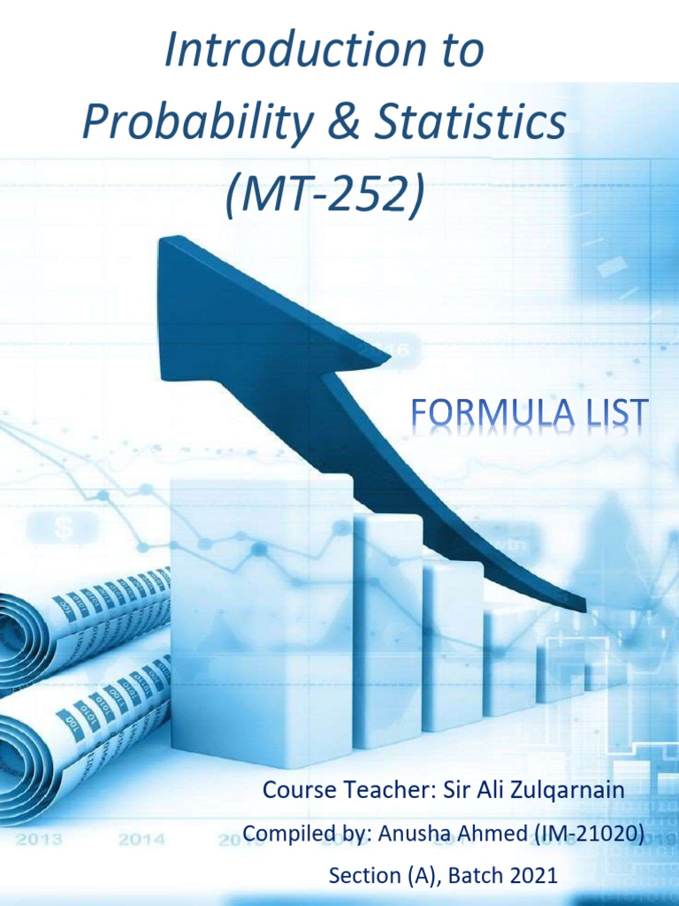 Probability & Statistics Basics Guide | PDF | Median | Mean