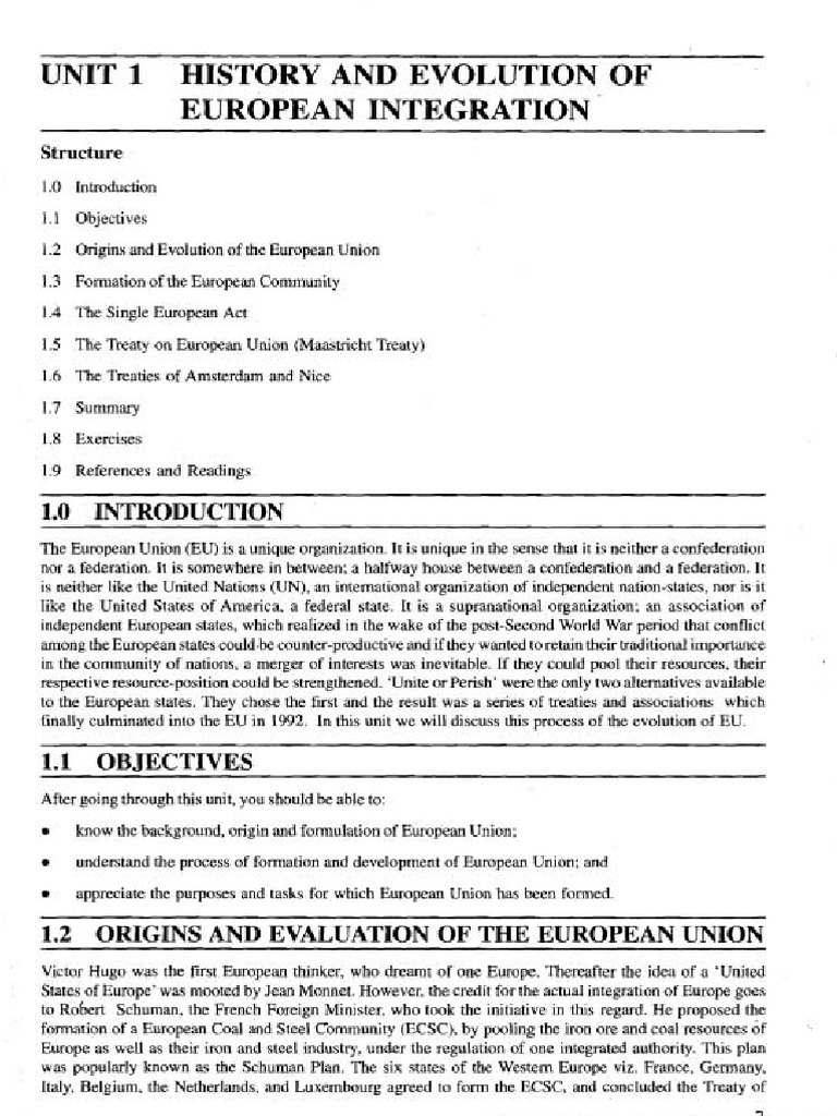 Evolution of the European Union History | PDF | European Economic ...
