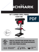 1334-100 10 - 5 Speed Bench Drill Press