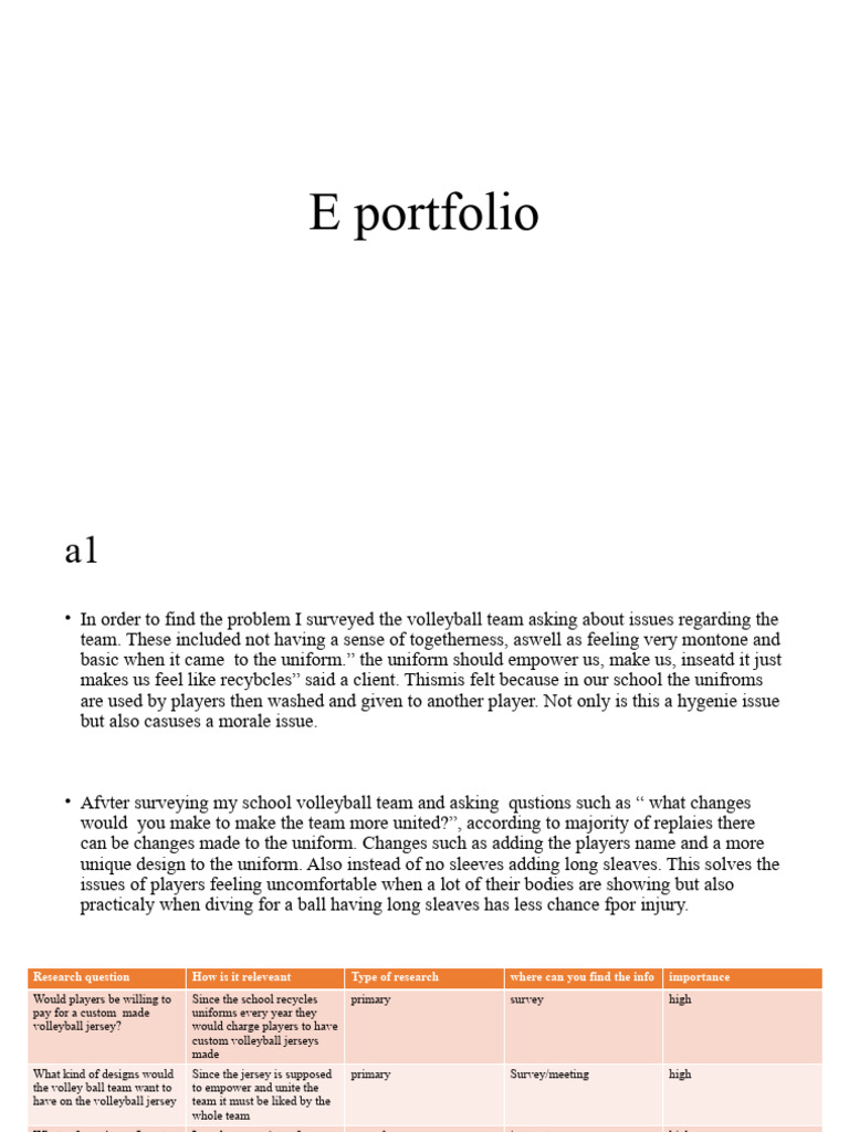 E Portfolio Design (Autosaved) PDF