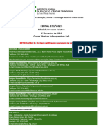 RETIFICAÇÃO 1 - Edital 251 - 2023 - Técnico Subsequente EaD 2024 - 1