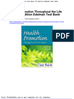 Health Promotion Throughout The Life Span 7th Edition Edelman Test Bank