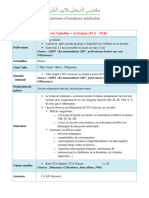 Temps de Cephaline Activateur TCA TCK