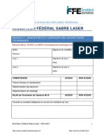 Feuille de Certif Animateur Fédéral Sabre Laser - M3-A-B-C