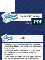 Tipe Data Dan Variabel