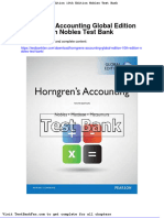 Horngrens Accounting Global Edition 10th Edition Nobles Test Bank