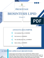 Biosintesis Lipid - Kelompok 10