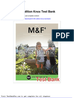 MF 4th Edition Knox Test Bank