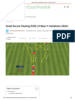 Great Soccer Passing Drills - 9 New Y-Variations 2024 - iCoachFootball - Pro