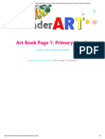 The Art Book Page One, Primary Hands - Portfolio Assessment and Art Lessons For Kids - KinderArt