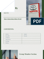 Toyota Report Presentation