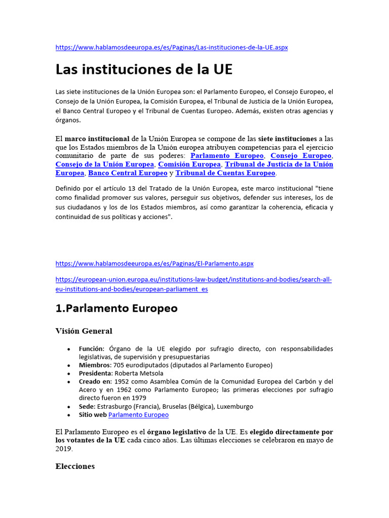 2.6 UE III. Instituciones y Organismos de La UE | PDF | Banco central ...