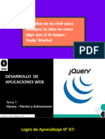Desarrollo AP. Web - Semana 07