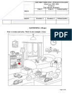 CHUAN - Grade 1.1 - Listening-Reading & Writing 1st Term Test