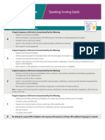 Toefl Junior Speaking Scoring Guide