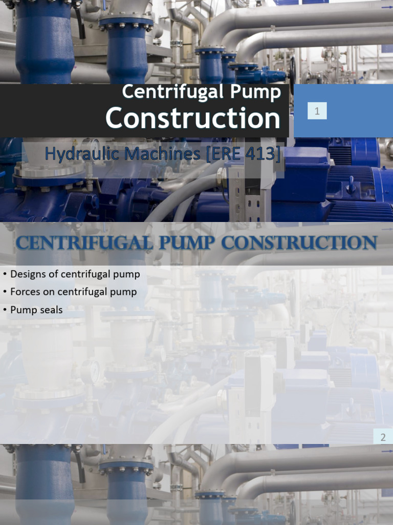 5 - Centrifugal Pump Construction | PDF | Pump | Physical Sciences