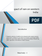 Impact of Rain On Western India