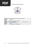 ITU - 08115-Information System Security and Risk Management - LECTURE - Notes