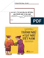 Đề tài 1: Trí tuệ dân tộc thể hiện qua thành ngữ và tục ngữ: THPT Chuyên Tiền Giang - 10 Anh 2