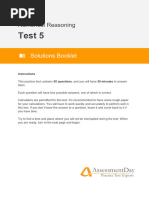 NumericalReasoningTest5 Solutions