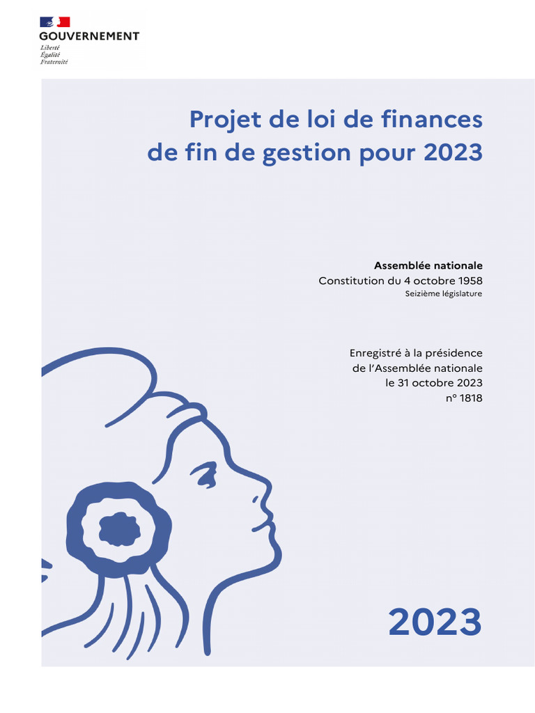 Projet de loi de finances 2023 | PDF | Déficit budgétaire | Économie