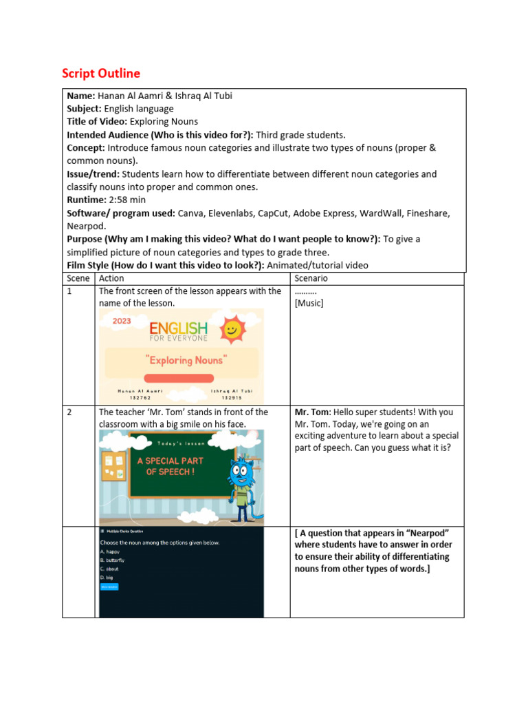 Nouns for Third Graders: Common vs. Proper | PDF | Noun | Word