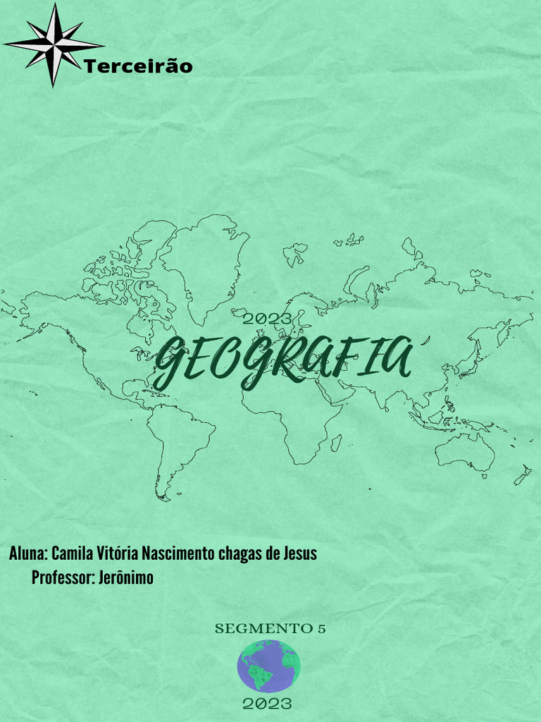 Capa De Livro Geografia Verde Branco E Preto Pdf Clima Temperado