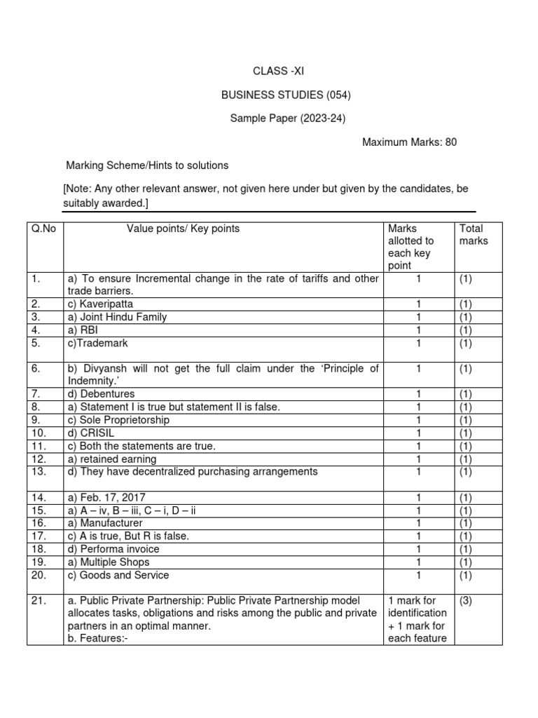 BS_ MS 202324_XI PDF Taxes PublicPrivate Partnership