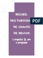 Recueil - Partitions - Chants de Renvoi (Lingala & en Langues)