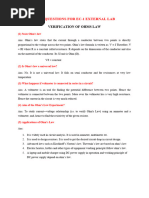 Electrical Circuits-1 Lab Viva Questions and Answers