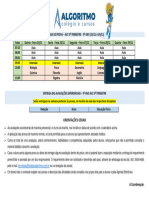 9º Ano Horários de Avaliações Av2 3º Trimestre 2023