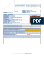 Sample Report Inspection Report Consumer Grade Product