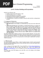 OOP Lab02 ProblemModelingEncapsulation