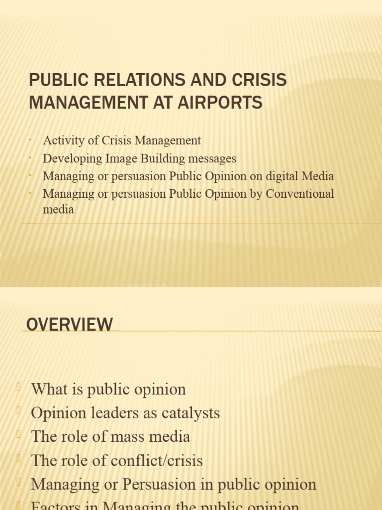 Managing Public Opinion in PR | PDF | Public Opinion | Mass Media