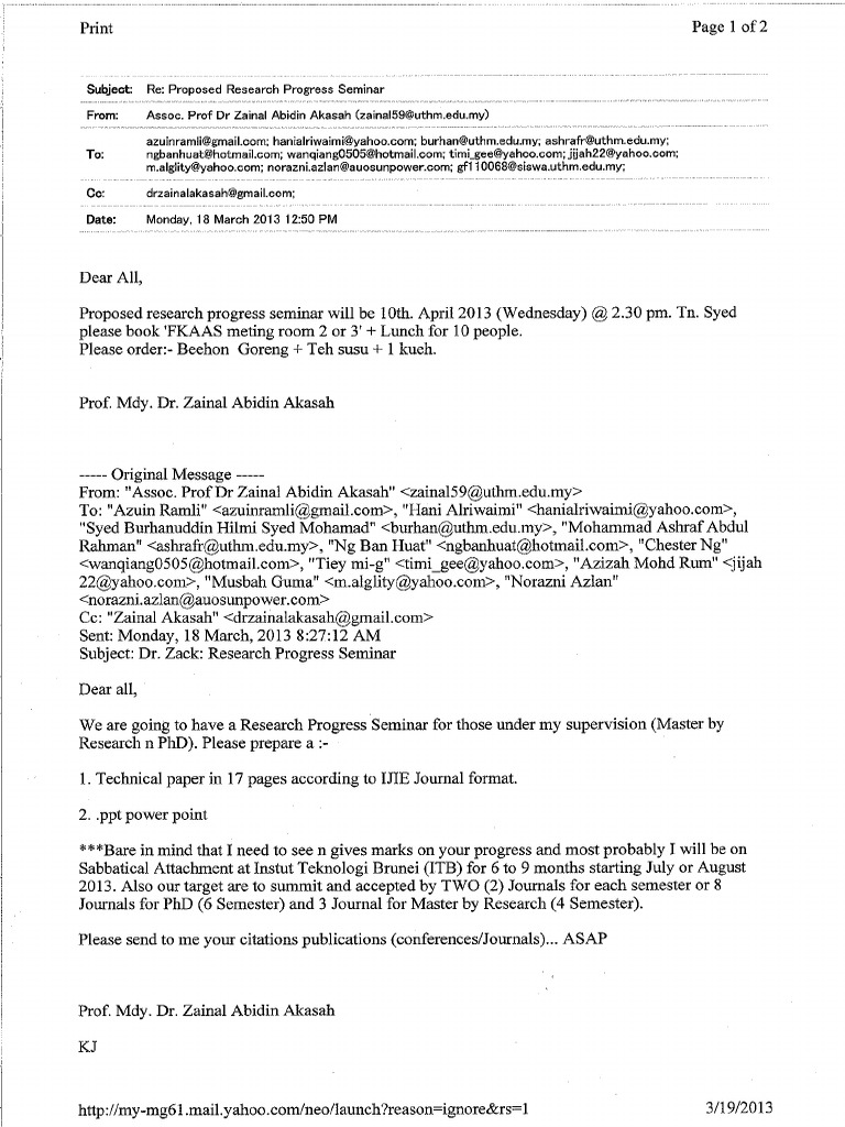Research Progress Seminar | PDF