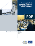 Technical Guide For The Elaboration of Monographs, 8th Edition (2022)