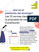 Las 12 Normas Clave en La Nueva Propuesta de Constitución