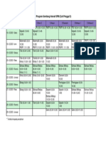 Jadual Program Gemilang Intensif