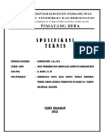 Spesifikasi Teknis Rehab Ruang Kelas SDN 018 Tanjung Beludu Oke