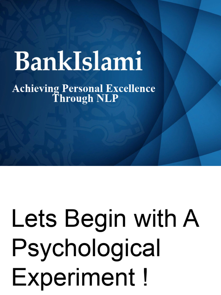 Achieving Personal Excellence Through Nlp Pdf Neuro Linguistic