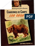 Cuadernos de Campo. Los Osos. Félix Rodríguez de La Fuente