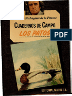 Cuadernos de Campo. Los Patos. Félix Rodríguez de La Fuente