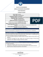 GUZEM Fluid Mechanics Course Syllabus