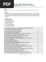 Validation du Questionnaire RSQ en français | PDF | Psychologie | Analyses
