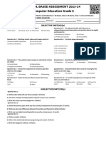 School Based Assessment 2023-24 Second Term Computer Education Grade 8