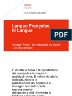 Introduction Linguistique Française