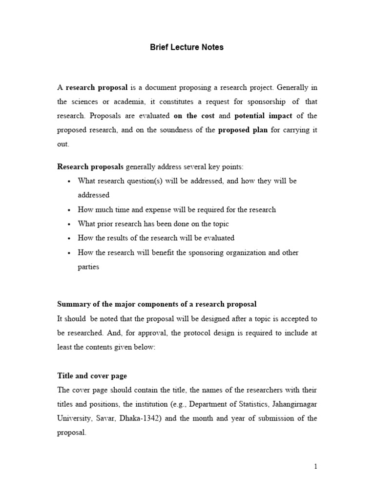 Research Proposal Structure Guide | PDF | Science | Cognition