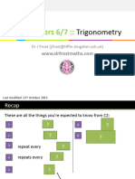 C3 Chp6&7 Trigonometry